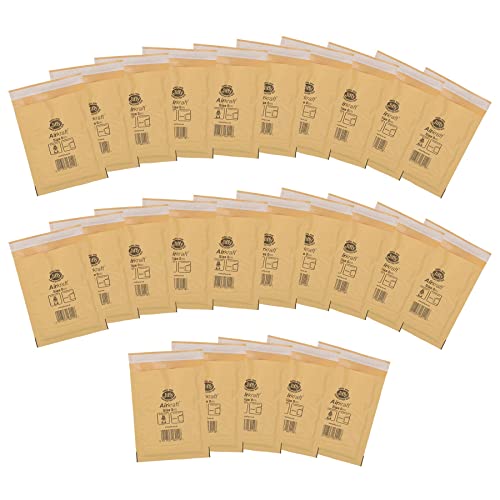 AB Tools 25pk Genuine Gold Jiffy Bag Airkraft Bubble Padded Mail Bag Envelope Size 0