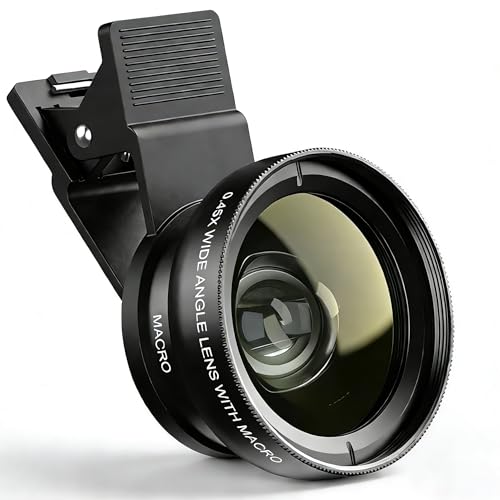 Kit de lente de cámara de teléfono 2 en 1 que amplía el encuadre de fotos en móviles Samsung y Android