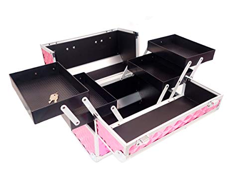 Maleta Profissional para Maquiagem (Pink)