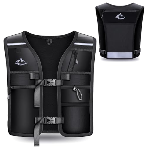 ISEYOU Running Vest for Women Men, Reflective Hydration Vest with Adjustable Waistband & Phone Pocket, Lightweight Breathable Running Water Vest for Jogging Hiking Trail Cycling and Marathon Race - image 8