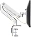 EleTab Single Monitor Desk Mount - Height Adjustable Single Monitor Stand Articulating Full Motion Swivel VESA Arm Fits for Computer Screen 17 to 32 inches, Hold up to 17.6 lbs