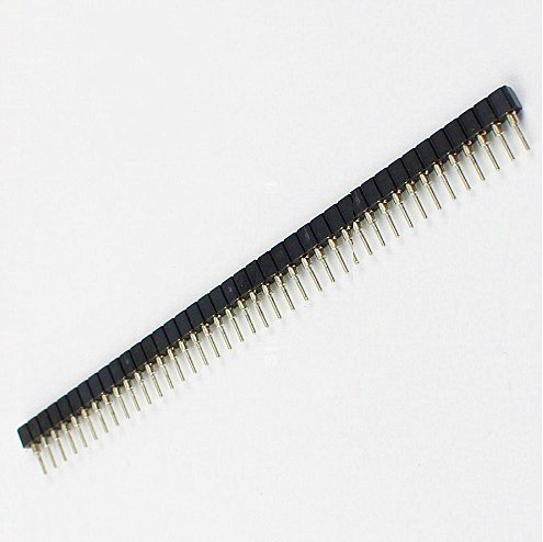 Gimax 50 pcs 0.079" 2.0 mm Pitch Tin plate Breakable 40 Pin 1x40 Female Header IC Socket Strip straight machined pin round single row
