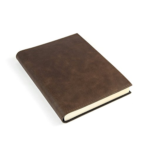 Carnet en cuir véritable Papuro Capri rigide et durable taille M