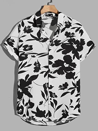 Image of Leriya Fashion Men's Leaves Regular Fit Shirt