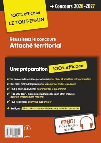 Concours Attaché territorial 2026-2027 livre préparation externe interne - 3