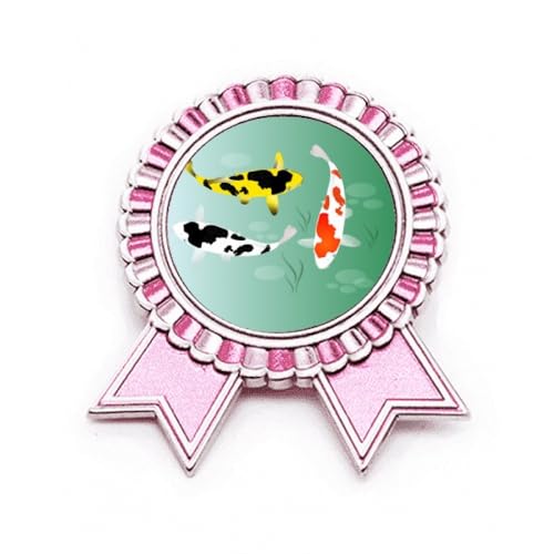 Broche poisson rose en métal M, le cadeau parfait pour elle
