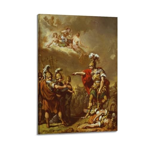 Toile Achille Deuil Patroclus par Sablet, décoration murale élégante pour le bureau