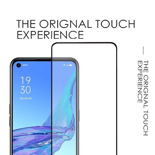 Image of 100FIT Tempered Glass Screen Protector Compatible For Oppo Reno 4, Reno 5 With Edge To Edge Coverage And Easy Installation Kit