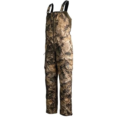 HARD CORE DECOYS Finisher Extreme Waterfowl Hunting Bibs: Waterproof, Insulated, and Rugged Durability for Ultimate Field Performance (Large, MO Bayou) Cover