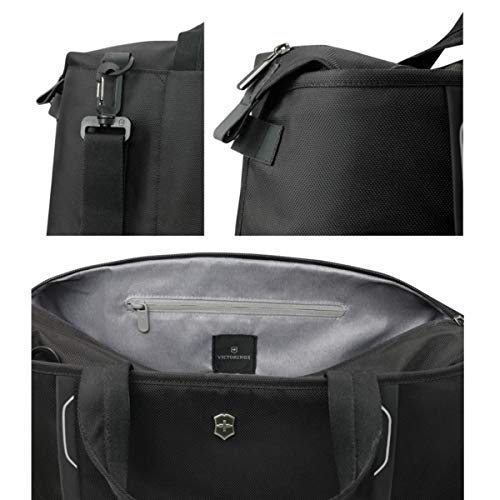 Victorinox Werks Traveler 6.0 Weekender Bag with Zipper Expansion, Black, 12.6-inch