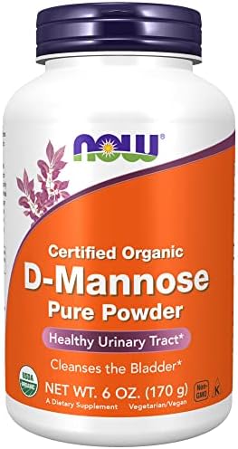 NOW Supplements, D-Mannose Powder, Non-GMO Project Verified, Healthy Urinary Tract*, 6-Ounce