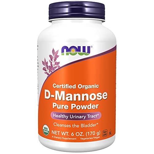 NOW Supplements, D-Mannose Powder, Non-GMO Project Verified, Healthy Urinary Tract*, 6-Ounce