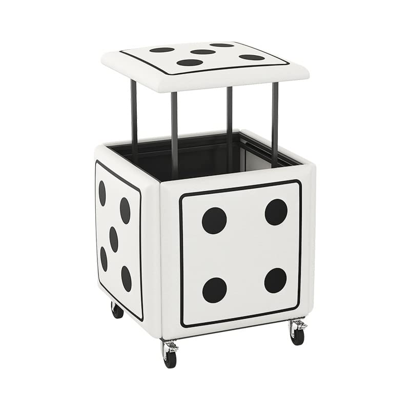 Cube de siège 5 en 1 en cuir pour salon et repas modulable de 39cm