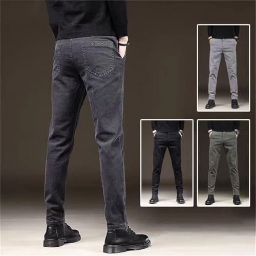 Men Versatile Daily Jeans Stretch Fabric Denim Pants Comfortable Wear-Resistant Work Trousers3