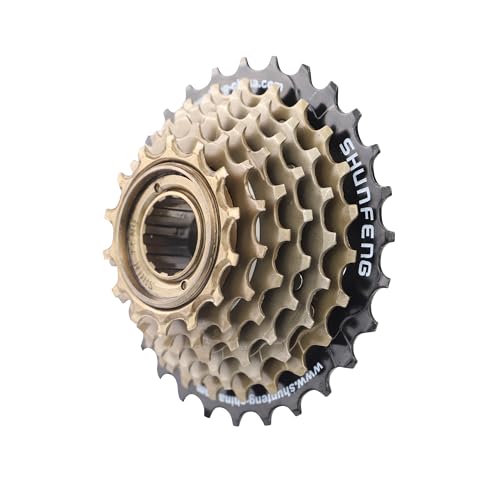 WEEROCK Piñón Libre Rosca 7 Velocidades 14-28T para MTB y Bicicleta Cruiser