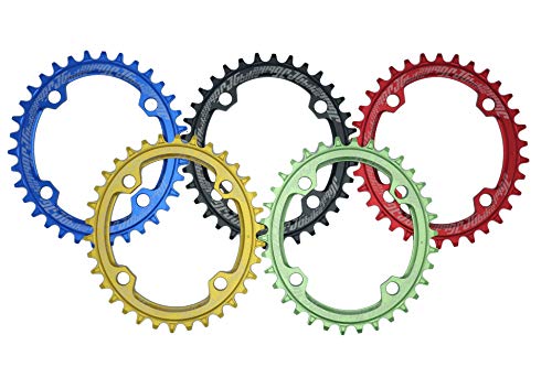 image for JGbike Elite Round Oval Chainring 104mm BCD 30T 32T 34T 36T 38T Narrow