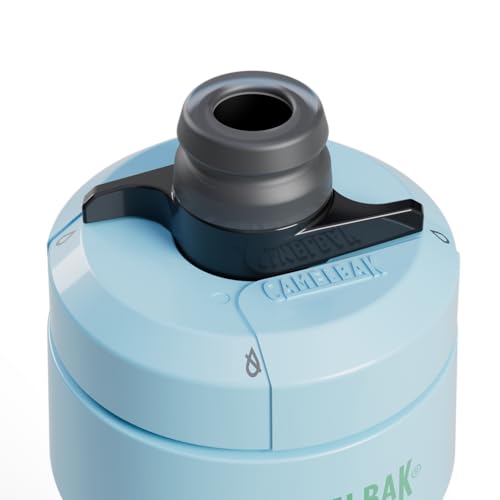 Image of CamelBak Podium Bike Squeeze Water Bottle, High Flow Easy Squeeze Design for Cycling Performance, 24oz, Crystal Blue