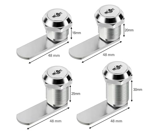 Schrankschloß Hebelschloß Universalzylinder Möbelschloß Briefkastenschloß Durchmesser 19 mm (1, 16)