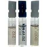 Carolina Herrera 212 VIP for Unisex 3-Piece Set – Includes Rosé, VIP Men, and VIP (OG), each 1.5 mL / 0.05 oz.