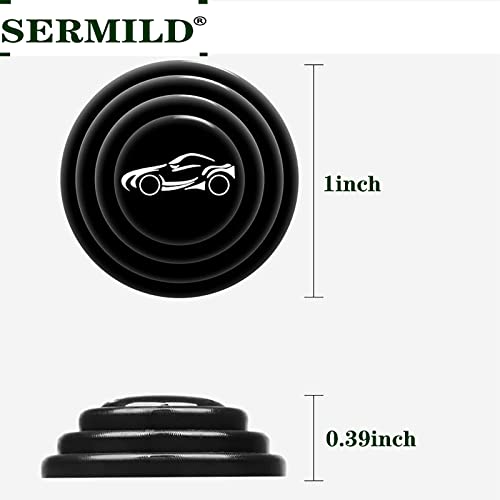 Sermild 30Pcs Car Door Shock Absorber, Soundproof Stickers For Edge Guard Bumper, Silicone Anti-Collision Gasket Cushion Protector, Auto Accessories Universal For All Cars #TOP4