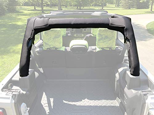 Koverz Neoprene Roll Bar Cover Padding Compatible With Jeep Wrangler Jl Unlimited 4-Door Jlu 2018-Present - Black #TOP7