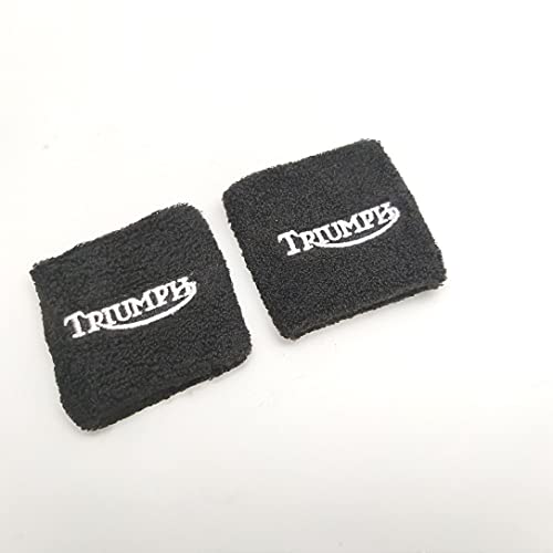 DAMOTUO Moto Fluid Huile Fluid Huile De Frein Reservoir Tank Chaussettes for Triumph Tiger Scrambler Street Triple Sprint Gt Chaussette de réservoir (Color : Ivory) Cover