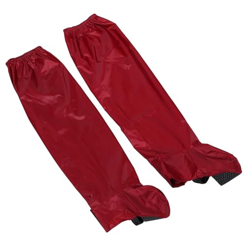 MAGICLULU Cubrezapatos Impermeables para Ciclismo, Ropa para Lluvia, Sobrezapatos Aislados Rojo, para Hombre y Mujer, Uso Exterior para Senderismo, Camping y Moto
