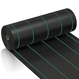 mychoiii 6ft x 300ft Weed Barrier Landscape Fabric Heavy Duty Premium 3.5oz PP Ground Cover Weed Barrier Weed Blocker Fabric Commercial Grade Underlayment Geotextile Fabric for Construction Projects