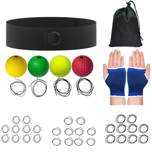 Balle de réflexe et serre-tête pour boxe pour améliorer sa coordination à la maison