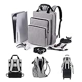 SNIPELAB Portable travel storage backpack bag carry case travel bag for PlayStation 5 PS5...
