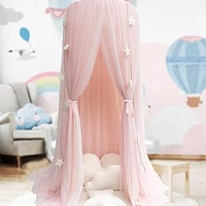 Bed Luifel voor Meisjes – Prinses Bed Luifel Klamboe Kwekerij Speelkamer Decor Dome Premium Garen Netting Gordijnen Baby…