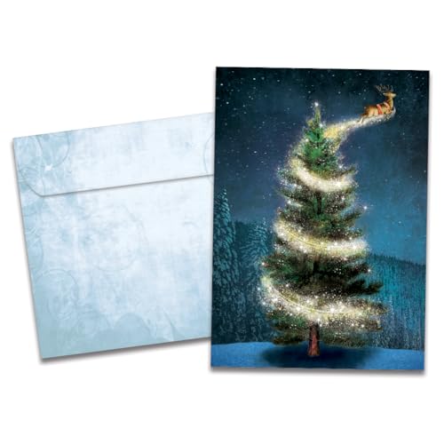 Cartes de vœux renne magique Tree-Free HB53463 en papier recyclé