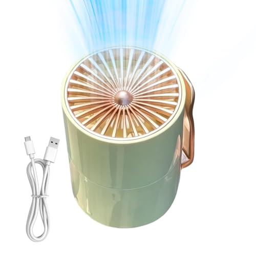 Ventilador de cintura portátil para jardineros y camping con batería recargable 2
