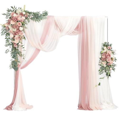 SAN LIKE Kit de arco de balões, arco de casamento, suporte de metal, suporte para balões, arcos de casamento, decoração de casamento