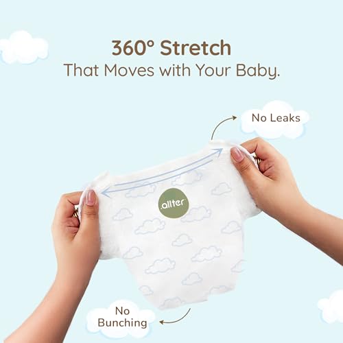 Image of .allter Breeze Baby Diaper Pants - L Size (9-14 Kgs) | 60 Count, Pack of 2 | AirFit Technology for Breathable Comfort | Dermat Tested | 12-Hour Dryness, Super Soft & Absorbent with Wetness Indicator