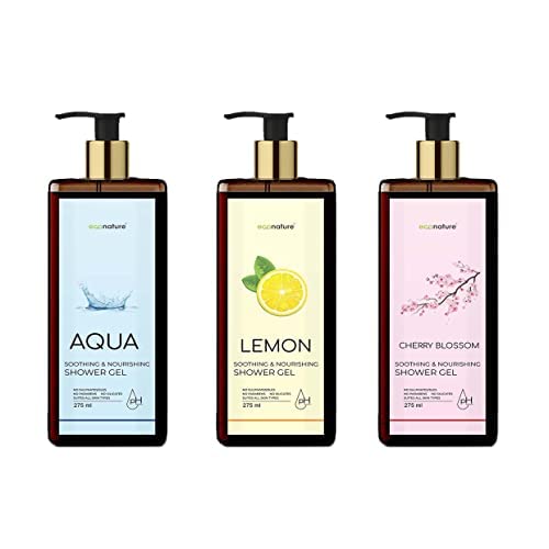 Buy ECONATURE Body Wash Shower gel Cherry Blossom + Aqua + Lemon