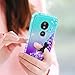 LeYi for G Power 2021 Case, G Power Case 2021with [2 Pack] Tempered Glass Screen Protector, 3 in 1 Full Body Shockproof Rubber Dustproof Rugged Defender Protection Case Moto G Power, Teal/Purple