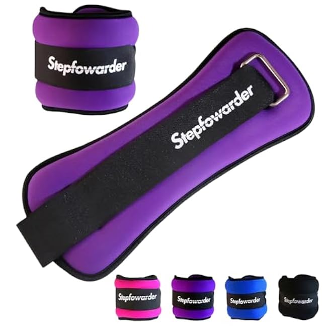 Ankle Weights (1 Pair) 1 2 3 4 Lbs Each Wrist Weights for Women Men Kids, Oval Strength Training Hand Leg Arm Weights Sets for Walking Fitness Gym Workout Running Yoga Pilates Cardio