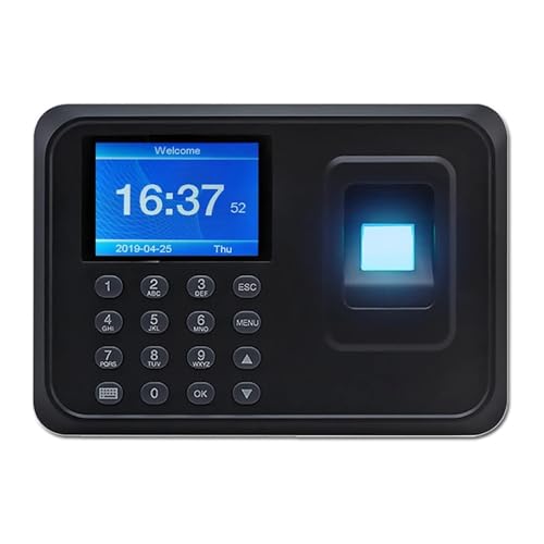 Reloj de Fichar, Reloj de control asistencia biométrico con huella dactilar, Time Machine F01