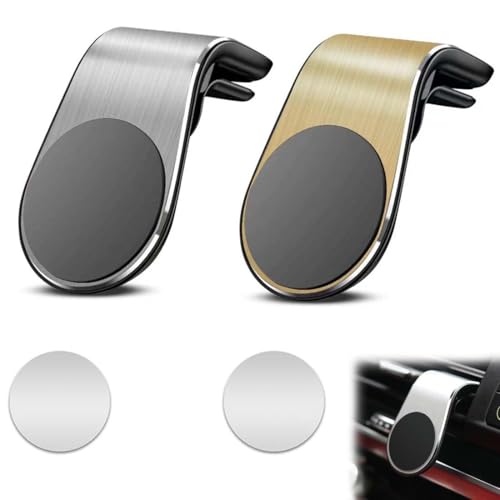 AUEFUDQ Supporto Auto Smartphone Magnetico Universale Porta Cellulare Auto per iPhone Xs/Xs Max/XR/X / 8/8 Plus / 7/7 Plus, Galaxy S10 / S10+ / S9 / S9+ Huawei P30 Pro P9 P10 and More