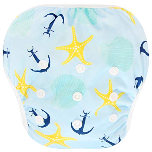 Image of Langsprit 3 Pack Swim Diaper for Baby & Toddle,Reuseable Washable Diaper Swim for Swimming Lesson & Baby Shower Gifts