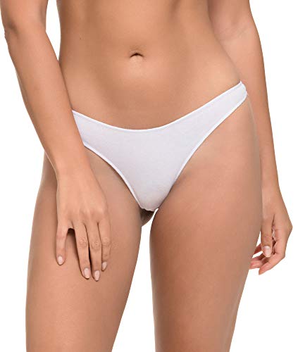 Tangas-de-Algodon-Lisos-Suaves-con-Acabado-Fino-Que-No-Marca-Comodos-Suaves-y-Elasticos-Disenados-en-Espana-Pack-de-12