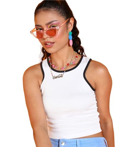 Image of POPWINGS Casual Solid Round-Neck Sleeveless Tank Top for Women || Trendy Western Summer Wear Women Tank Top || Trendy Crpp Tops for Women