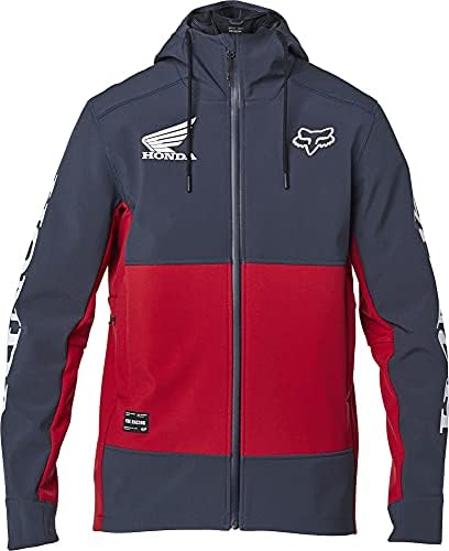 Fox Racing Jaqueta masculina padrão Honda Pit, Midnight, pequena Fox Racing Jaqueta masculina padrão Honda Pit, Midnight, pequena
