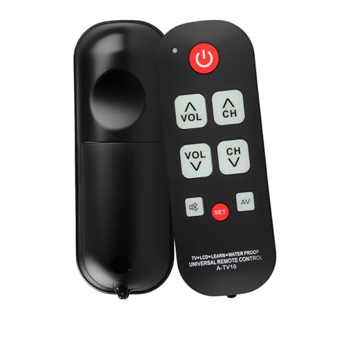 Télécommande TV Universelle à Gros Boutons, Facile à Utiliser et à Configurer, telecommande Universelle pour Liseuse et Freebox pour TV et Appareils...