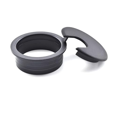 Miniatura 2 de TuTuYa 10 ojales de escritorio, ojales de escritorio, de 1-38 pulgadas (1.378 in), cubiertas para agujeros para cables de escritorio, con sierra