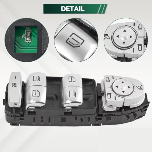 Interrupteur de vitre électrique marron pour Benz W205 W213 A2229056800 - 6