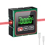Inclinometro Digitale a 4 Lati Magnetico, Livella Digitale con Display LED, Goniometro Dig...