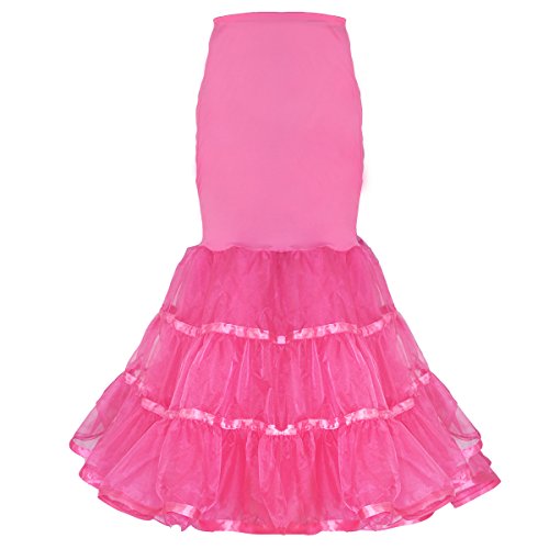 Image of Women Mermaid Petticoat Fishtail Underskirt Trumpet Crinoline for Mermaid Wedding Dress