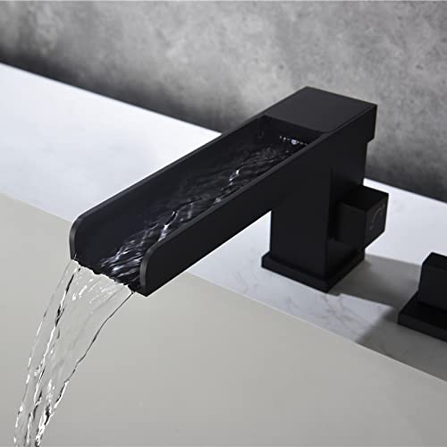 Robinet de Cascade de Baignoire Tap 4 Trous Ensemble Or avec Douche - 2